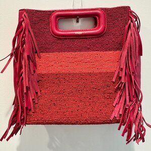 Maje Fringe Beaded M Bag